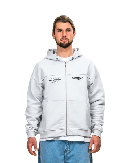 Logo Zip Hoodie - lightgrey - TARMAC