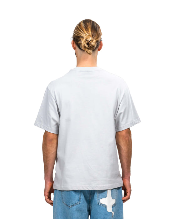 'T' Topographic Tee - Light Grey - TARMAC