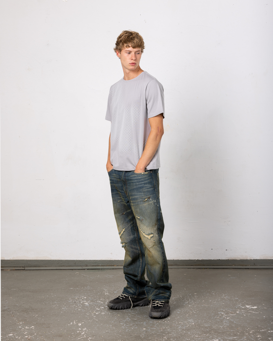 DualTech™ Halftone Tee - light grey
