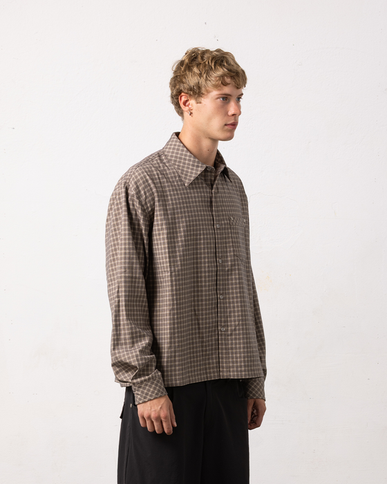 Edelweiss Plaid Shirt - brown