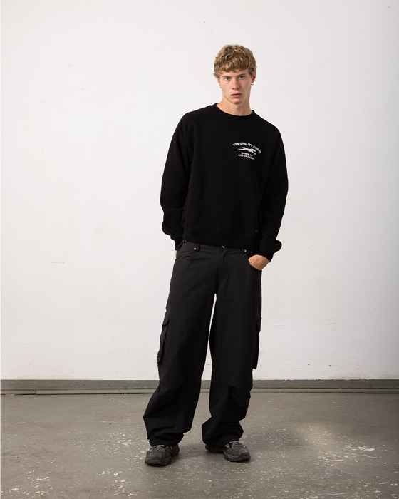 Home of Adventures Sweater - Black