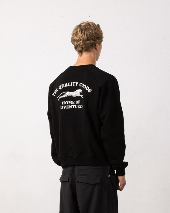 Home of Adventures Sweater - Black