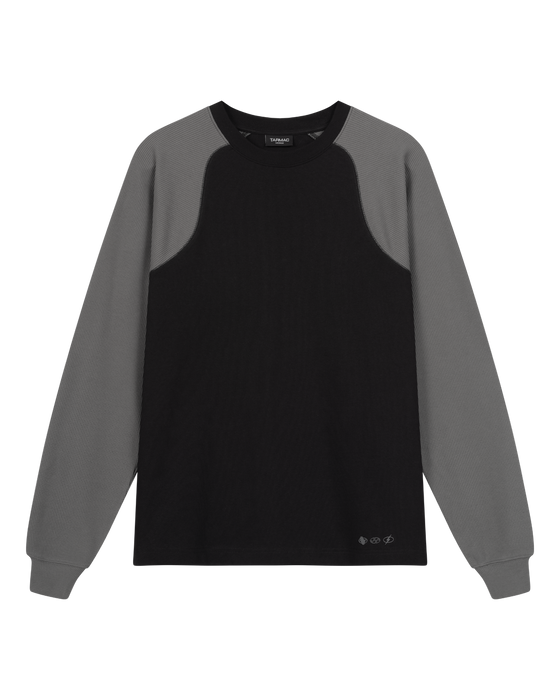 Baselayer Twotone Langarmshirt - Schwarz