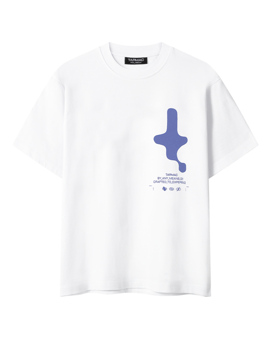 T-Shirt mit „T“-Logo – weiß