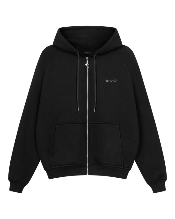 Baselayer Zip Hoodie - Black