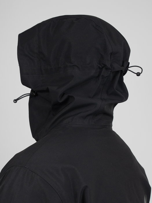 Black hooded utility jacket online