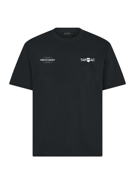 Double Logo Tee - Black - TARMAC