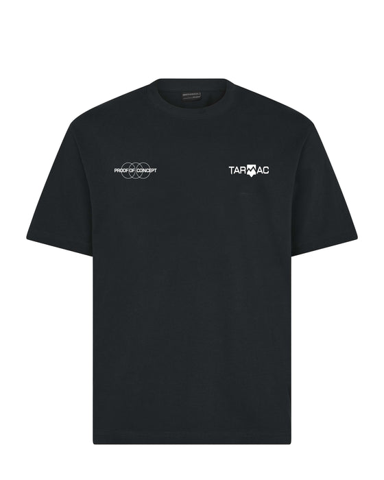 Double Logo Tee - Black - TARMAC