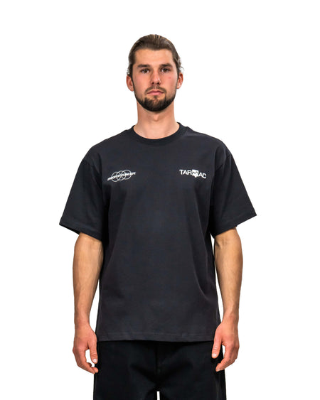 Double Logo Tee - Black - TARMAC