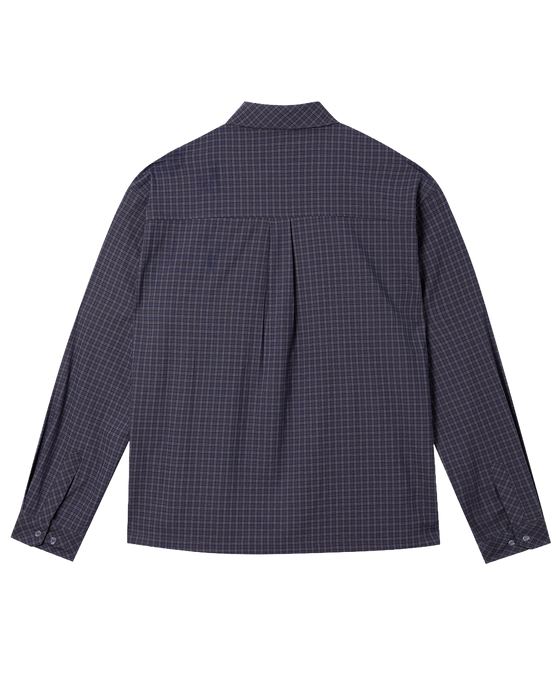 Edelweiss Plaid Shirt - navy