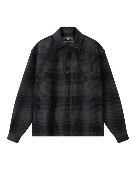HEAVY FLANNEL SHIRT - Black/Grey