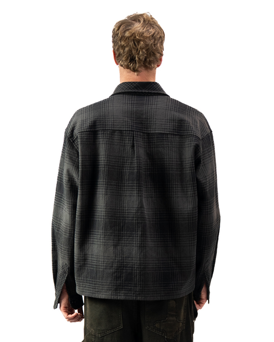 HEAVY FLANNEL SHIRT - Black/Grey