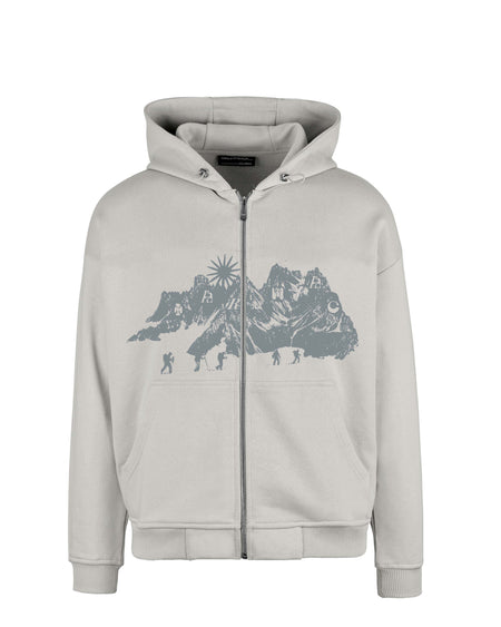 Tarmac Mountain Zip Hoodie - lightgrey - TARMAC