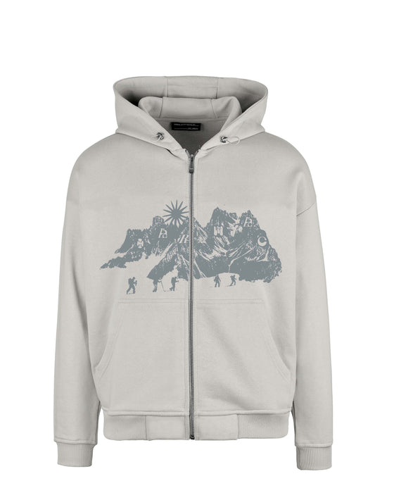 Tarmac Mountain Zip Hoodie - lightgrey - TARMAC