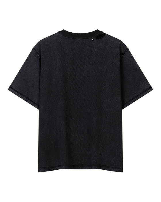 Mechanic Inside Out Tee - washed black