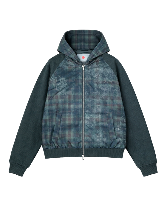 Plaid Shell Jacket - Green