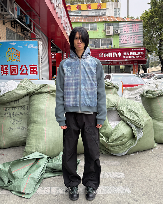 Plaid Shell Jacket - Green