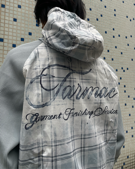 Plaid Shell Jacket - White