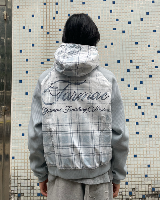 Plaid Shell Jacket - White