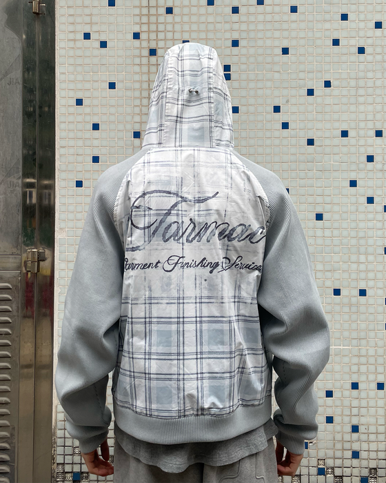 Plaid Shell Jacket - White