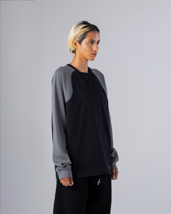 Baselayer Twotone Langarmshirt - Schwarz