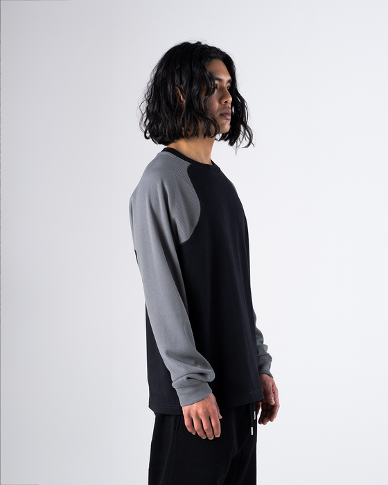 Baselayer Twotone Langarmshirt - Schwarz