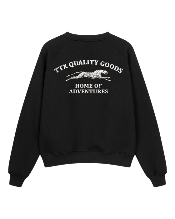 Home of Adventures Sweater - Black