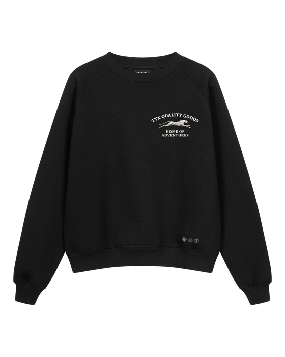 Home of Adventures Sweater - Black