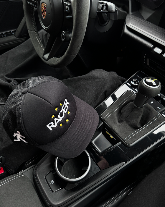 Racer Trucker Cap - Black