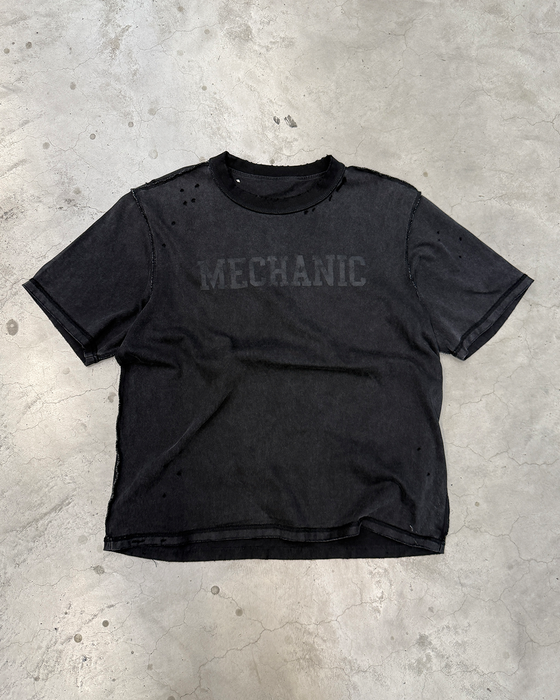 Mechanic Inside Out Tee - washed black
