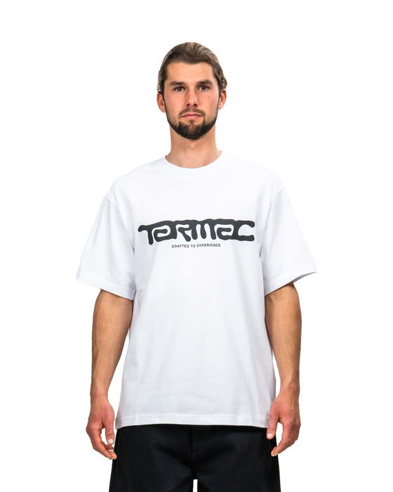 Sketch Logo Tee - White - TARMAC