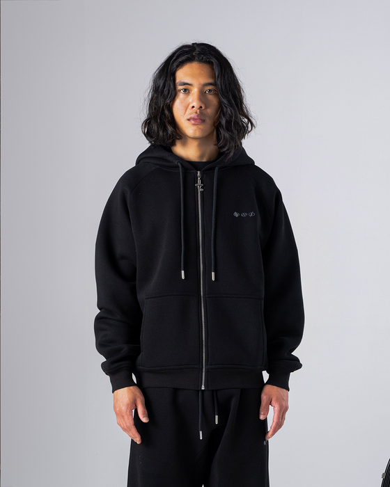 Baselayer Zip Hoodie - Black