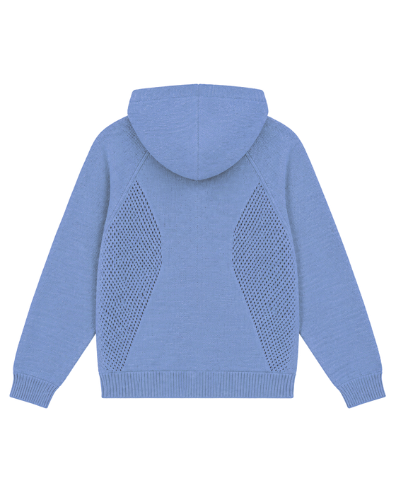 Mojave Knit Zip Hoodie - sailor blue