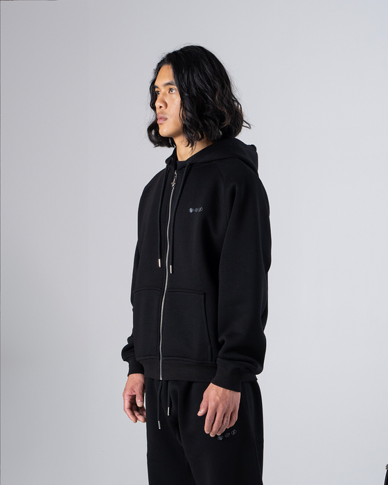 Baselayer Zip Hoodie - Black