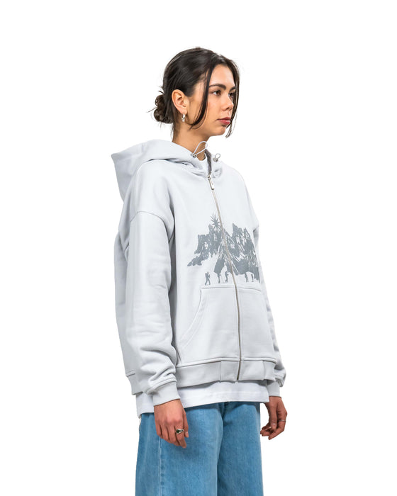 Tarmac Mountain Zip Hoodie - lightgrey - TARMAC