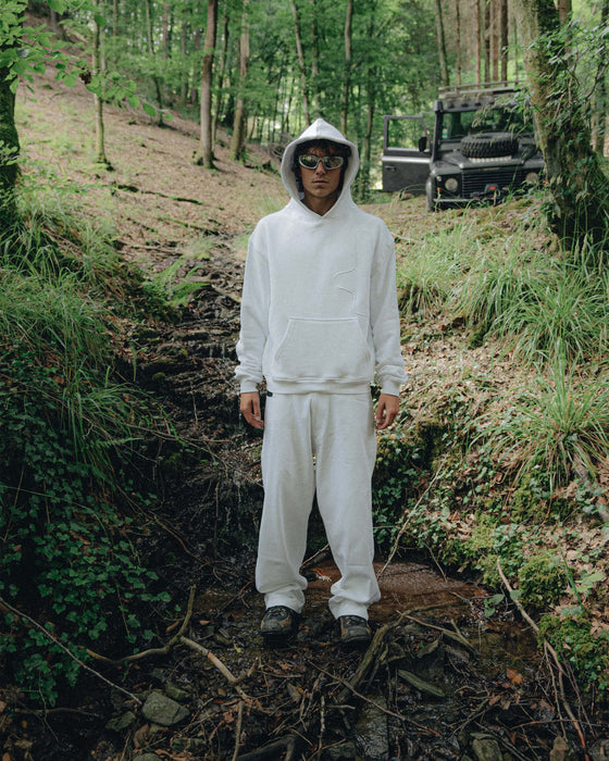 tarmac tonal hoodie - white - TARMAC