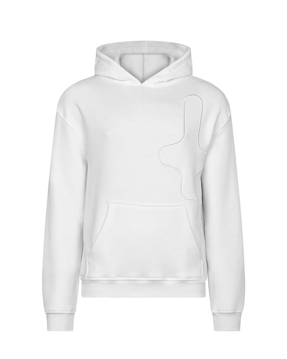 tarmac tonal hoodie - white - TARMAC